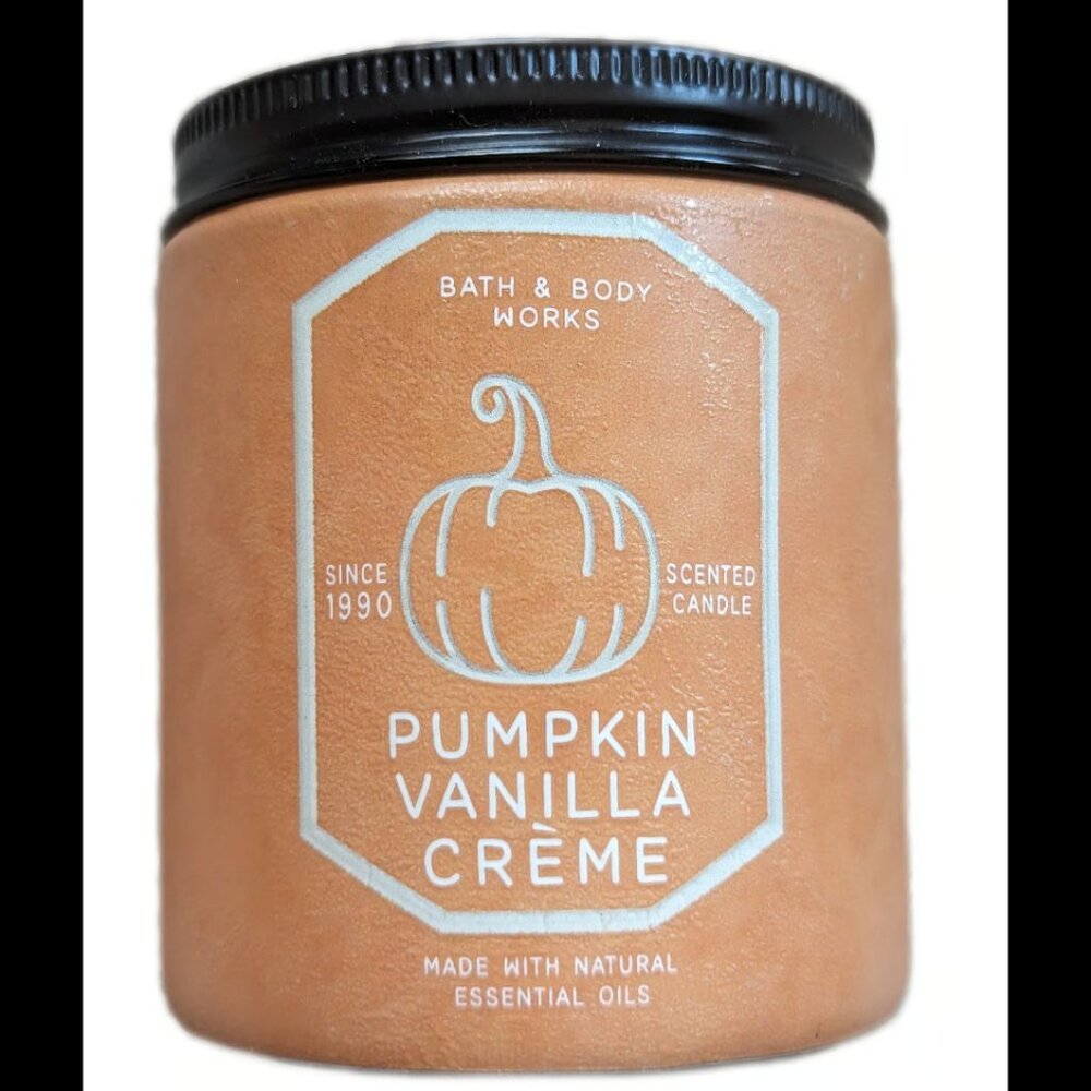 Bath and Body Works PUMPKIN VANILLA CREME Single Wick Candle